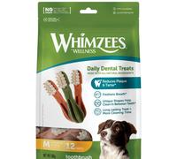 WHIMZEES Toothbrush M, 12 Pieces - Dog Dental Stix, Size M, Dog Dental Sticks for Medium Breeds, Natural and Grain Free, Rawhide-Free, Vegetarian, No Added Sugar