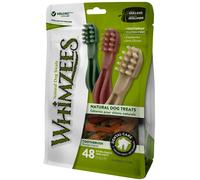 WHIMZEES By Wellness Toothbrush, Natural and Grain-Free Dog Chews, Dog Dental Sticks for Extra Small Breeds, 48 Pieces, Size XS