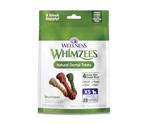 WHIMZEES Wellness Daily Brushzees Dog Dental Treats, Natural Chews, Extra Small Size Stick, (28 Count)