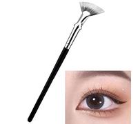Whip Brush - Mascara Fan Brush | Make Up Brushes | Eyelash Brush for Beginners Makeup Artists Folding Angle Scalloped Eyelashes