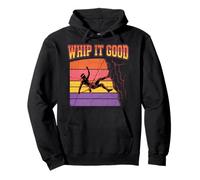 Whip It Good Rock Climbing Rappelling Retro Pullover Hoodie