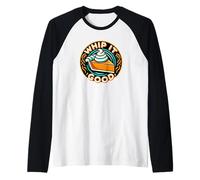 Whip It Good Vibrant Pie Dessert Thanksgiving Vibe Raglan Baseball Tee
