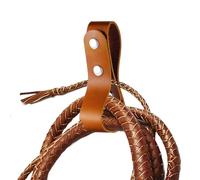 Whip Loop Thick Metal Closure PU Leather Bullwhip Loop