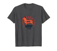 Whip Woof It Good: Playful Dog Lover T-Shirt, Men, Dark Heather Grey, 6XL