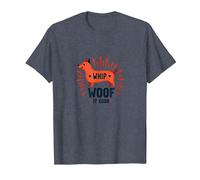 Whip Woof It Good: Playful Dog Lover T-Shirt, Men, Heather Blue, 5XL