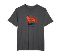 Whip Woof It Good: Playful Dog Lover T-Shirt, Men's Big and Tall, Dark Heather Grey, 5X Tall