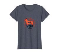 Whip Woof It Good: Playful Dog Lover T-Shirt, Women, Heather Blue, M