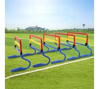 WHIPIN 5Pcs Speed Hurdles, Foldable Track Obstacle Training Set, Speed and Agility Training Set, Soccer Football Sports Equipment, Obstacle Hurdles, for Playground, School Soccer Train