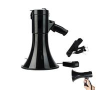 WHIPIN Portable Megaphone Bullhorn, High Power Recordable Loudspeaker, 50W Outdoor Handheld Megaphone, Loud Volume Guide Speakers, Long Lasting Sound Amplification, for Outdoor Announcement(Black)