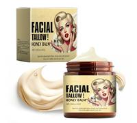 Whipped Beef Tallow and Honey Balm,Grass-Fed Tallow Face Moisturizer,120g Beef Tallow Skin Care,Tallow Face Cream,for Skin Care,Face & Body