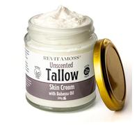 Whipped Beef Tallow Skin Care | Grass Fed | Small Batch | Made In UK | Halal Beef Tallow | Tallow Balm For Dry Skin | 100% Natural | Deeply Moisturising For Sensitive Skin | 200g Glass Jar