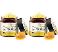 Whipped Beef Tallow Skin Care - Tallow Face Cream - Beef Tallow Moisturiser,Tallow and Honey Balm,Deeply Nourishing for Face & Body 120g (Pack of 2)