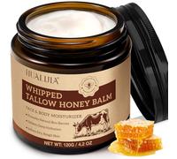 Whipped Beef Tallow Skin Care, Tallow Face Cream, Grass Fed Beef Tallow and Honey Balm, Organic & Natural Moisturiser Deeply Nourish Face & Body for Women and Men, 120g/4.2 oz