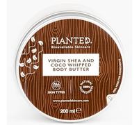 Whipped Body Butter by Planted | Citrus cocoa scent | 100% natural shea and cocoa body moisturiser for all skin types | Sustainable and nutrient rich skincare | 200ml