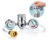 Whipped Cream Pressure Regulator Valve with Hose Line and Adapter for Whipped Cream Chargers 0.95 Liter 580g Tank