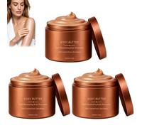 Whipped Glowing Body Butter, Pearl-Illuminating Body Moisturizer230G (3PCS) | Pearlescent Body Moisturiser with Crushed Beads, Radiantly Finish on Arms, Legs and Shoulders, Lightweight NonGreasy Formulas