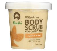 Whipped Soap Body Scrub Volcano Ash Almond Honey 14 OZ By Bodhi