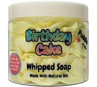 Whipped Soap Body Wash - 150g - Natural Oils and Butters - Various Scents - Vegan Friendly - Puddle of Wax - Made in the UK (Birthday Cake)