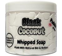 Whipped Soap Body Wash - 150g - Natural Oils and Butters - Various Scents - Vegan Friendly - Puddle of Wax - Made in the UK (Black Coconut)