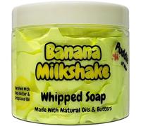 Whipped Soap Body Wash - 150g - Natural Oils and Butters - Various Scents - Vegan Friendly - Puddle of Wax - Made in the UK (Banana Milkshake)