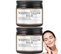 Whipped Tallow Balm for Face & Body, Deep Hydration Dry Skin Moisturiser Cream, Fast-Absorbing Cream Smooths Rough Texture & Supports Skin Defense, Gentle Beef Tallow Balm for All Skin Types. (2PCS)
