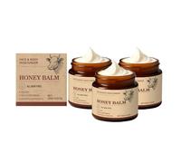 Whipped Tallow Cream For Face & Body - 100% Natural Grass-Fed Beef Tallow Face Cream Nourishing for Soft, Honey & Beeswax Moisturizer, Smooth Skin- Light Scent, Moisturizing Natural Formula (3Pc)