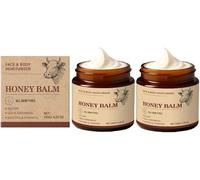 Whipped Tallow Cream For Face & Body - 100% Natural Grass-Fed Beef Tallow Face Cream Nourishing for Soft, Honey & Beeswax Moisturizer, Smooth Skin- Light Scent, Moisturizing Natural Formula (2PCS)