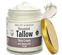 Whipped Tallow Moisturiser for Dry Skin | Non-Toxic, Grass-Fed, Small Batch | Hydrating Face & Body Cream for Sensitive Skin & Eczema Relief | Halal Tallow | 200g Glass Jar
