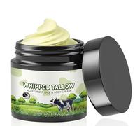 Whipped Tallow Moisturiser for Face & Body - Natural Grass-Fed Beef Tallow Balm - Beef Tallow Face Cream for Dry, Sensitive Skin - Non-Greasy Beef Tallow Cream - Hydrating Tallow Skincare for All Ages