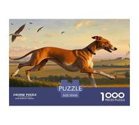 Whippet 1000 Pieces Jigsaw Puzzles For Adults Family Challenge Toys Stress Relieving Entertainment Exercise The Memory of The Brain for Adults And Kids, Age 12 Years Up 70x50cm/1000pcs