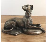 Whippet Dog Figurine In Solid Cold Cast Bronze Designed By Harriet Glen, Quality Dog Lover Home Decoration Animal Crackers Bronze One Size