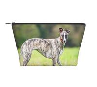 Whippet Dogs Lawn Dogs Gray Dogs Pets, Toiletry Pouch Makeup Bag Cosmetic Bag Portable Travel Toiletry Bag