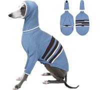 Whippet Jumper, Pullover Whippet Jacket Winter Italian Greyhound Clothes Dog Pullover Turtleneck Italian Greyhound Coat Thermal Knitted Dog Jacket Puppy Jumpers for Small Dogs(Blue, M)