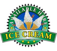 Whippy Ice Cream Sold Here Sticker - Catering Sign Window Decal Cafe Restaurant Van Trailer (Small 150 x 195mm, Green)