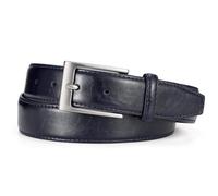WHIPPY Men's Leather Belt Fashion Mens Belt Every Day Casual Jeans Black Leather Belts for Men Work Business,Blue 43.31"