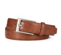 WHIPPY Men's Leather Belt Fashion Mens Belt Every Day Casual Jeans Black Leather Belts for Men Work Business,Brown 51.18"