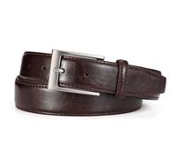 WHIPPY Men's Leather Belt Fashion Mens Belt Every Day Casual Jeans Black Leather Belts for Men Work Business,Coffee 47.25"