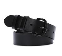 WHIPPY Women Leather Belt Fashion Ladies Vintage Waist Belt for Jeans Trousers Dress with Metal Pin Buckle,Black,130cm