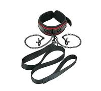 Whipsmart Heartbreaker Deluxe Collar and Leash Set Black One Size