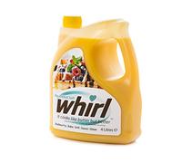 Whirl Vegetable Oil with Butter Flavouring - Butter Substitute for Cooking, Baking and Frying - Blend of Rapeseed and Sustainable Palm Oils (No Added Salt, 1 x 4 Litre)