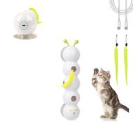 Whirlie Cat Toy, Caterpillar Smart Cat Toy, Happy Luna Cats Toys, 2025 Upgraded Caterpillar Smart Cats Toys, For Hunting, Jumping, And Interactive Play (1PCS)