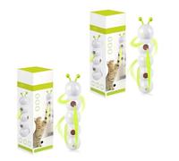 Whirlie Cat Toy, Happy Luna Cat Toy, smart motion Cats Toys With Worm Design, caterpillar Smart Cats Toys, Interactive Kitity Toy For Indoor Wall, Door And Window Installation (2 PCS)