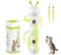 Whirlie Cat Toy, Happy Luna Cat Toy, Whirlie Smart Motion cat toy with Worm Design, Interactive Suction Cup Teaser for Indoor Cats, Wall & Window Mounted