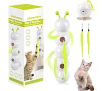 Whirlie Cat Toy, Happy Luna Catss Toyss, Whirlie Smart Motion Cat Toy with Worm Design with Suction Cup, Suitable for Indoor Wall, Door and Window Installation, Smart Cats Toys (1pcs)