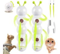 Whirlie Cat Toy - Smart Motion Cat Toy with Worm Design for Indoor Cats, 2025 Premium Happy Luna Cat Toys for Hunting, Jumping, and Interactive Play (2PCS)