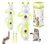 Whirlie Cat Toy - Smart Motion Cat Toy with Worm Design for Indoor Cats, Happy Luna Cat Toys, Interactive Automatic Kitten Plaything, Fun Exercise for Bored Felines (2pcs)