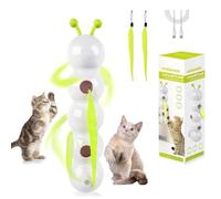 Whirlie Cat Toy,Smart Motion Cats Toys with Worm Design,Indoor Worm-Shaped Interactive Teaser with Suction Cup,Rechargeable, for Bored Felines, for Play and Exercise