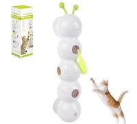 Whirlie Cat Toy, Whirlie Smart Motion Cat Toy with Worm Design, Interactive Teaser with Suction Cup, for Hunting, Jumping, and Interactive Play