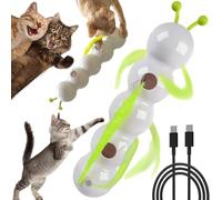Whirlie Smart Motion Cat Toy with Worm Design 2025 New Happy Luna Cat Toy - Interactive Wall-Mounted Play, Suction Cup, Durable ABS for Indoor Cats’ Exercise & Fun Interactive Exercise (1 Pcs)