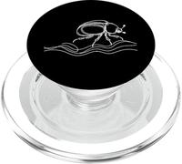 Whirligig Beetle Line Art Entomologist PopSockets PopGrip for MagSafe